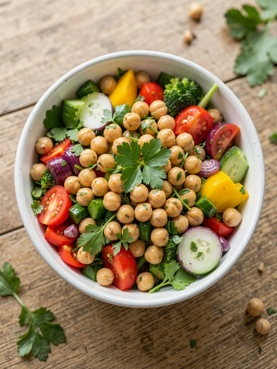 Bowl de grãos e legumes coloridos