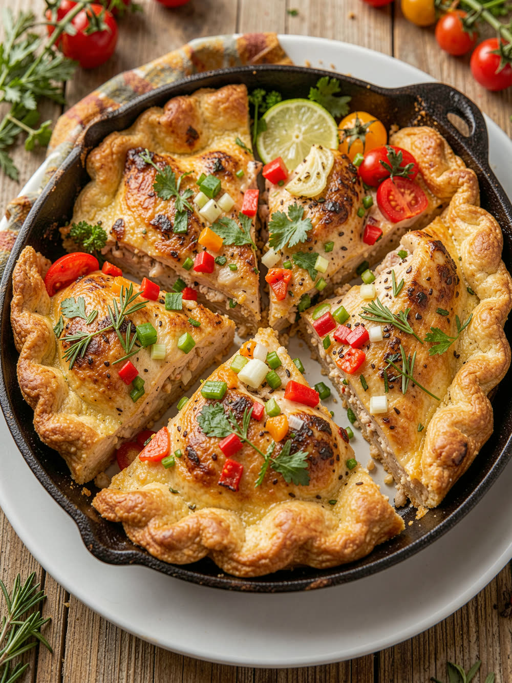 Torta de Frango Fit de Frigideira