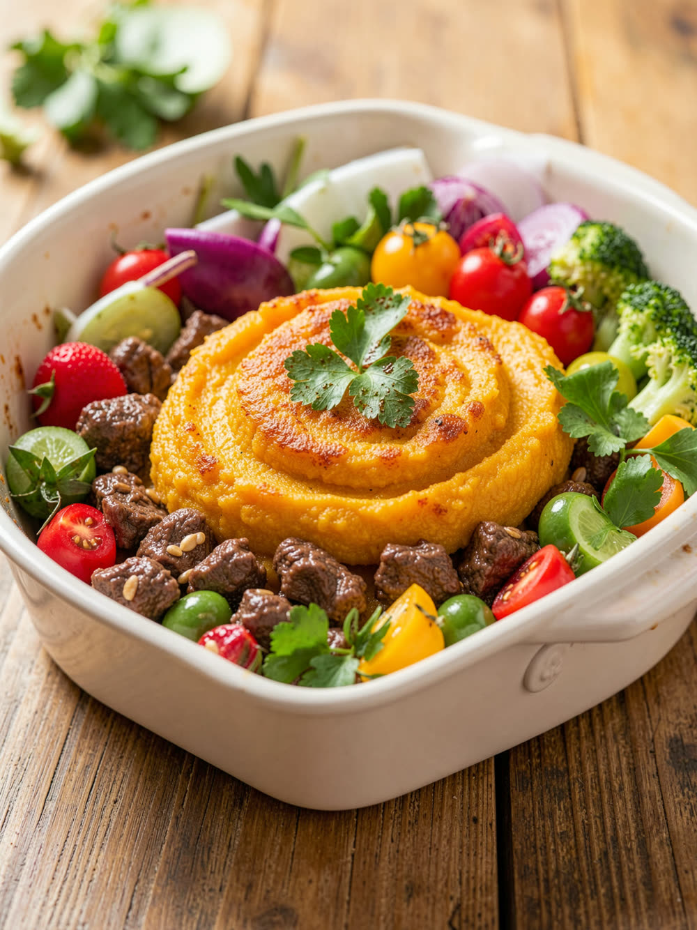 Escondidinho de Carne com Abóbora